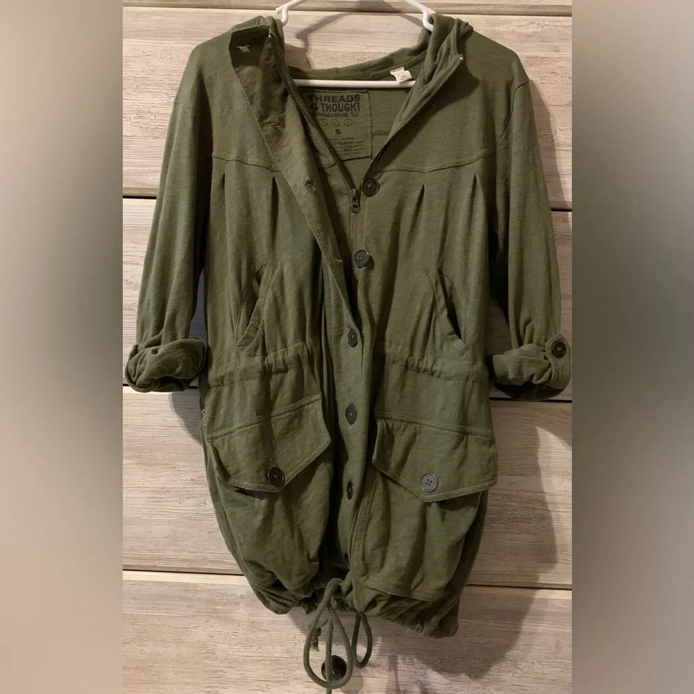 Threads 4 Though Button Up & Zipper Utility Jacket with Hood - Picture 2 of 4